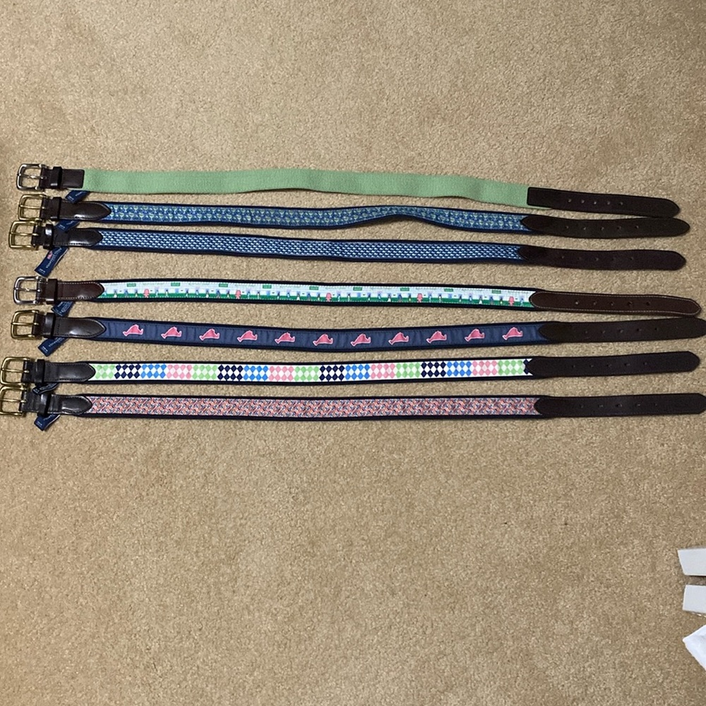 Vineyard vines belts read description (all size 34)